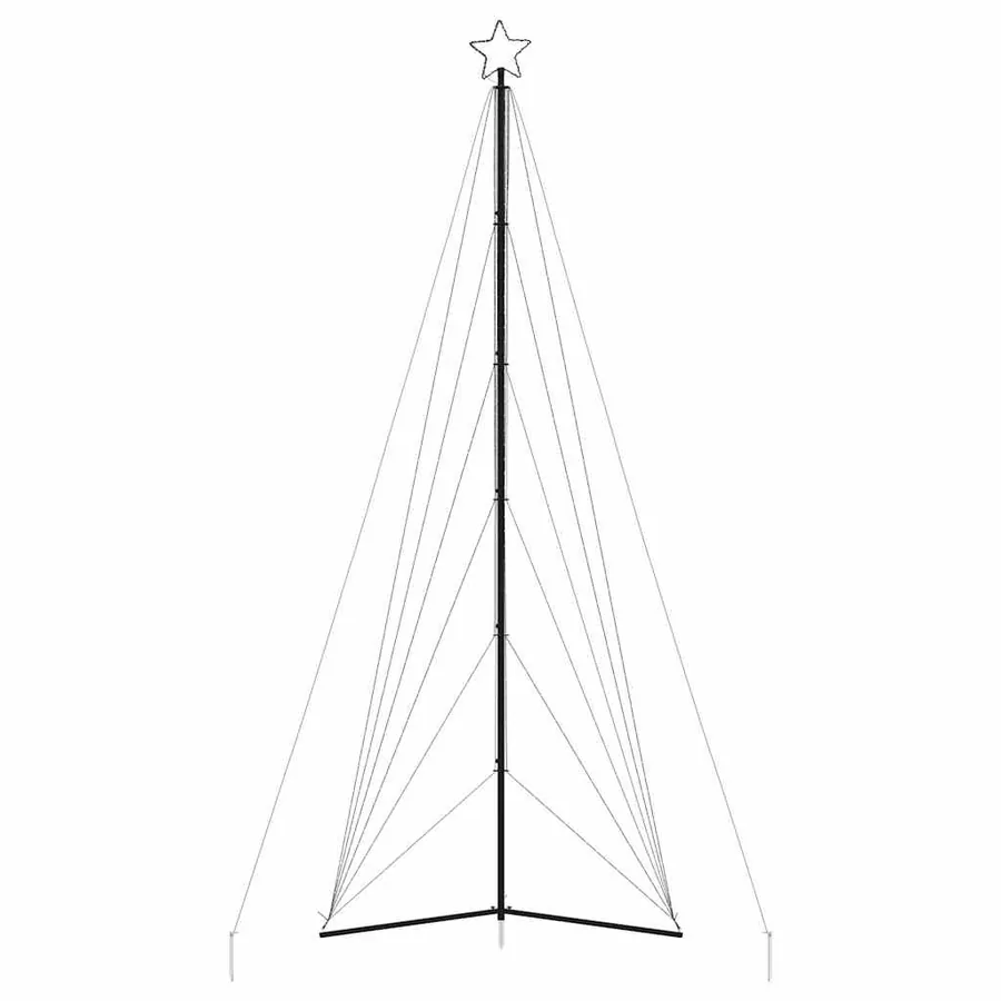 Sapin de Noël à LED 861 LED blanc froid 478 cm - 5