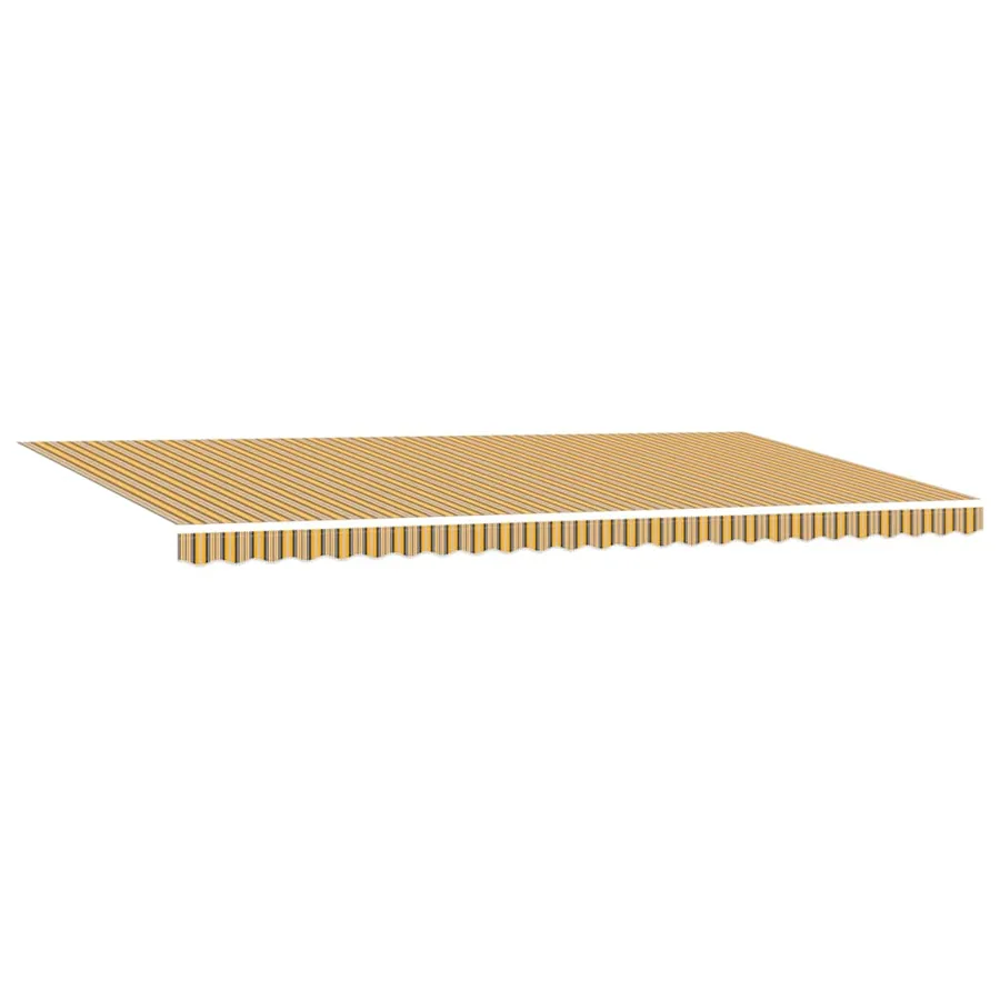 Auvent rétractable Multicolore 600 × 300 cm Tissu et Aluminium - 6