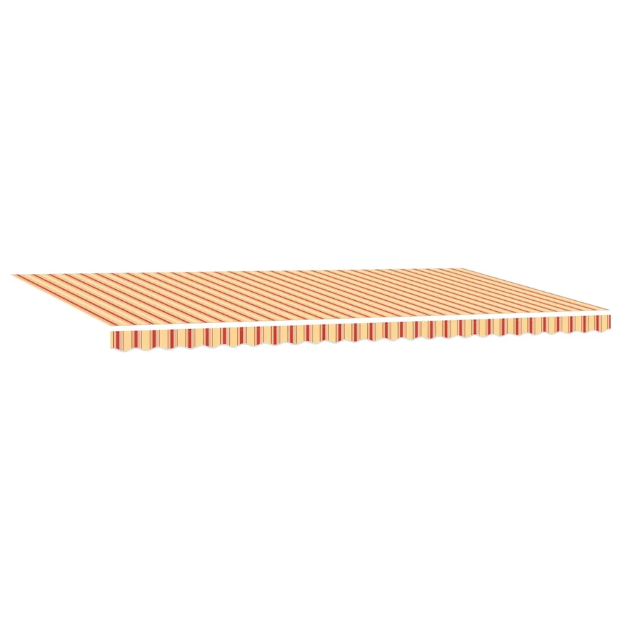 Auvent rétractable Jaune et Orange 600 × 300 cm - 4