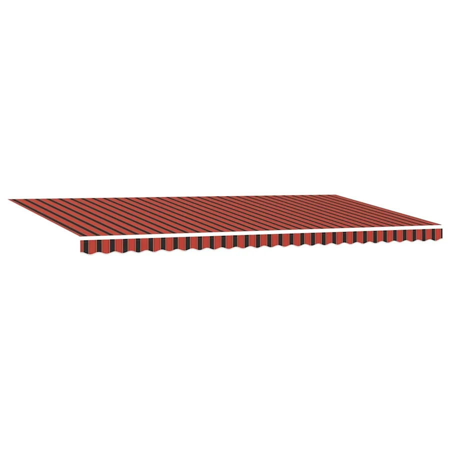Auvent rétractable orange et marron 600 × 300 cm - 4