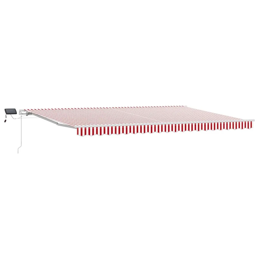 Auvent rétractable Rouge et Blanc 500 × 350 cm - 2