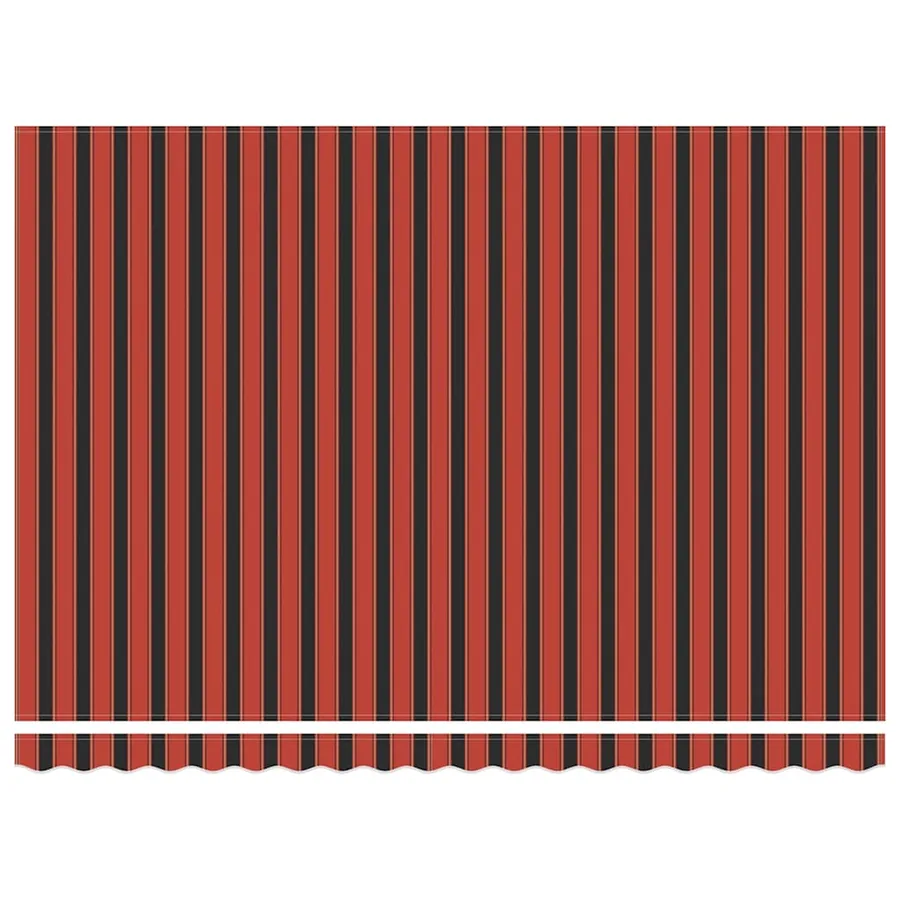 Auvent rétractable orange et marron 450 × 350 cm - 7
