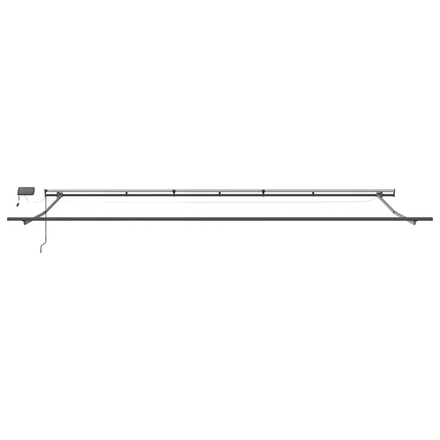 Auvent rétractable orange et marron 600 × 350 cm - 9