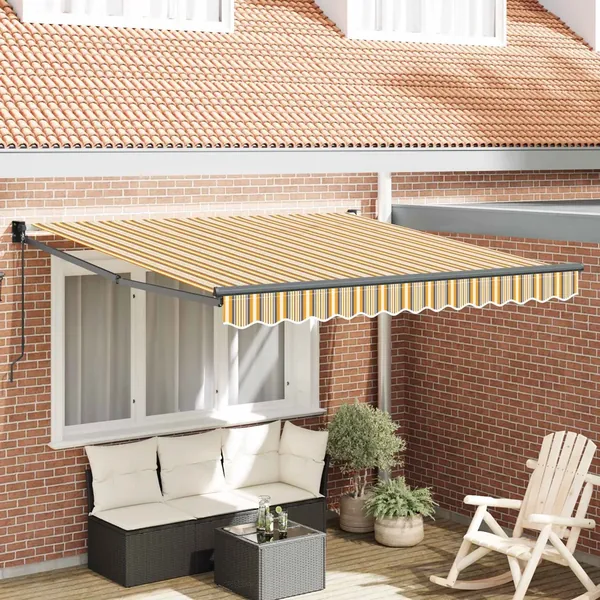 Auvent rétractable Multicolore 300 x 250 x 165 cm