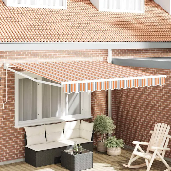 Auvent rétractable Multicolore 350 x 250 cm