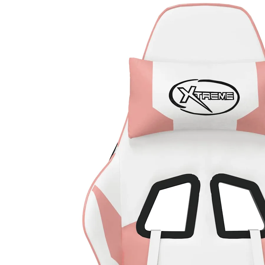 Chaise de jeu Blanc et rose Similicuir - 11