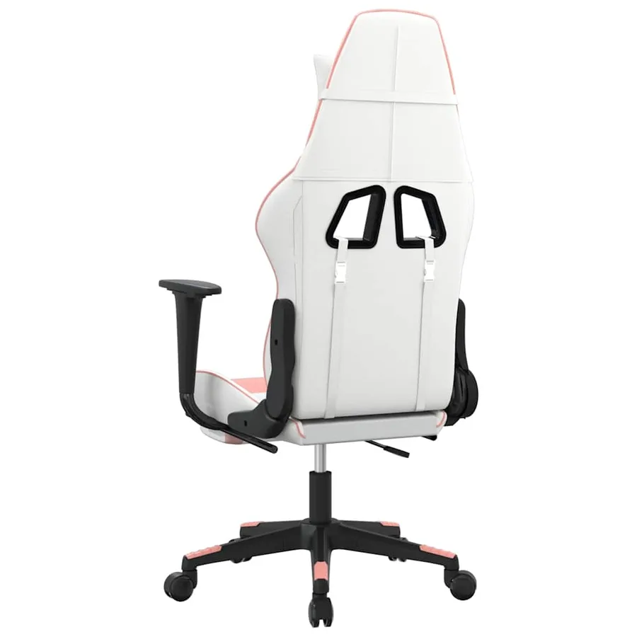 Chaise de jeu Blanc et rose Similicuir - 5