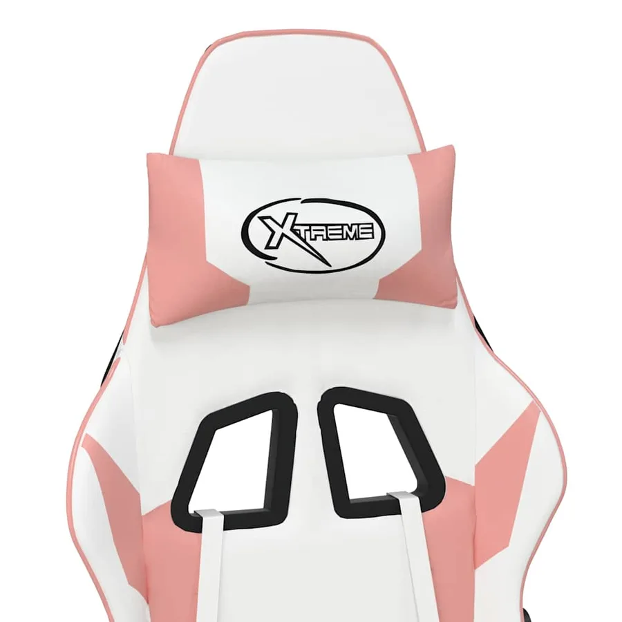 Chaise de jeu Blanc et rose Similicuir - 9