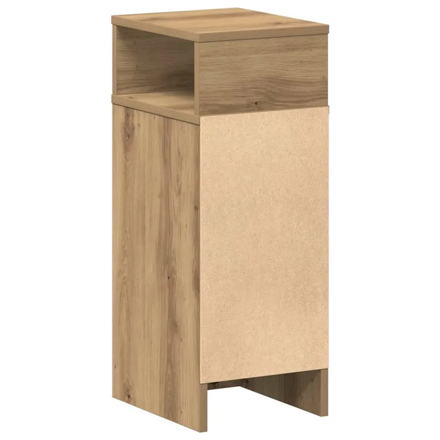 Tables de chevet 2 pcs avec tiroir chêne artisanal 25 x 31 x 66 cm - 8