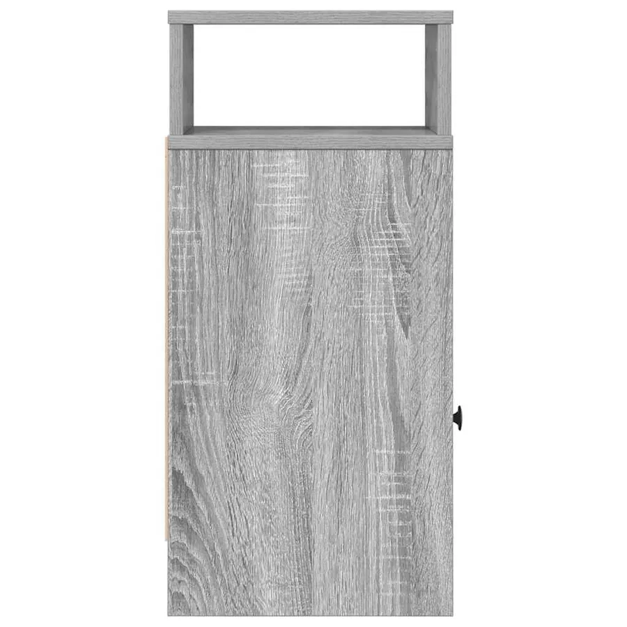 Tables de chevet 2 pcs avec tiroir Gris Sonoma 25x31x66 cm - 7