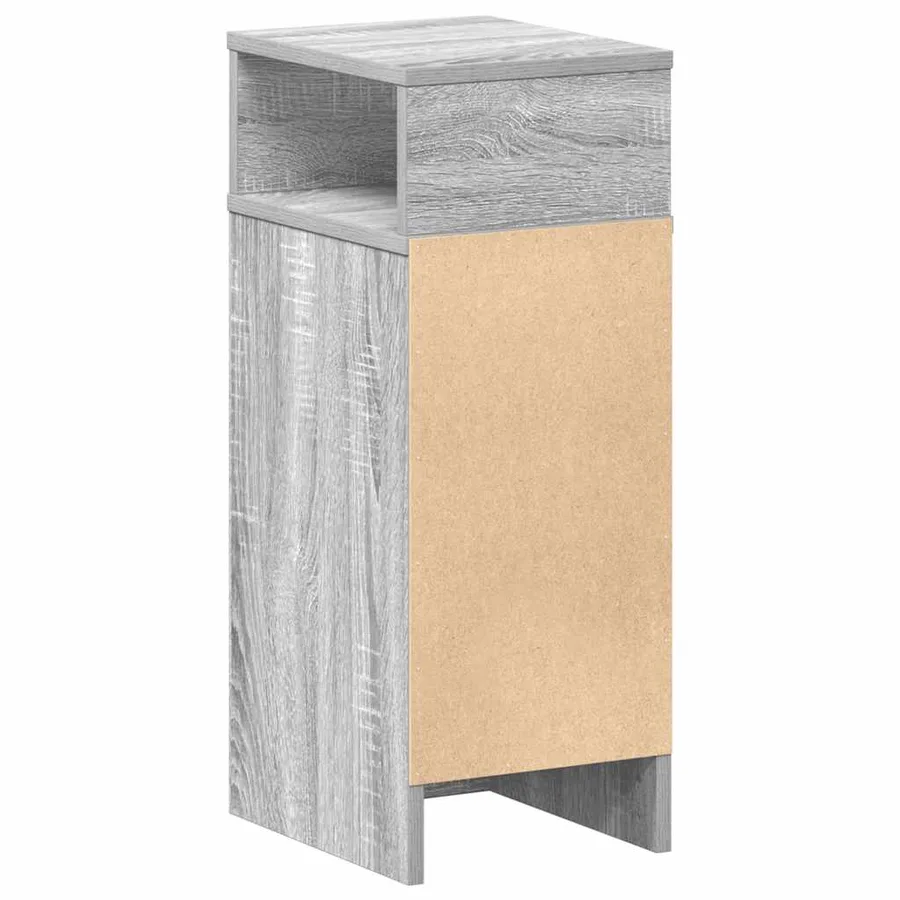 Tables de chevet 2 pcs avec tiroir Gris Sonoma 25x31x66 cm - 8
