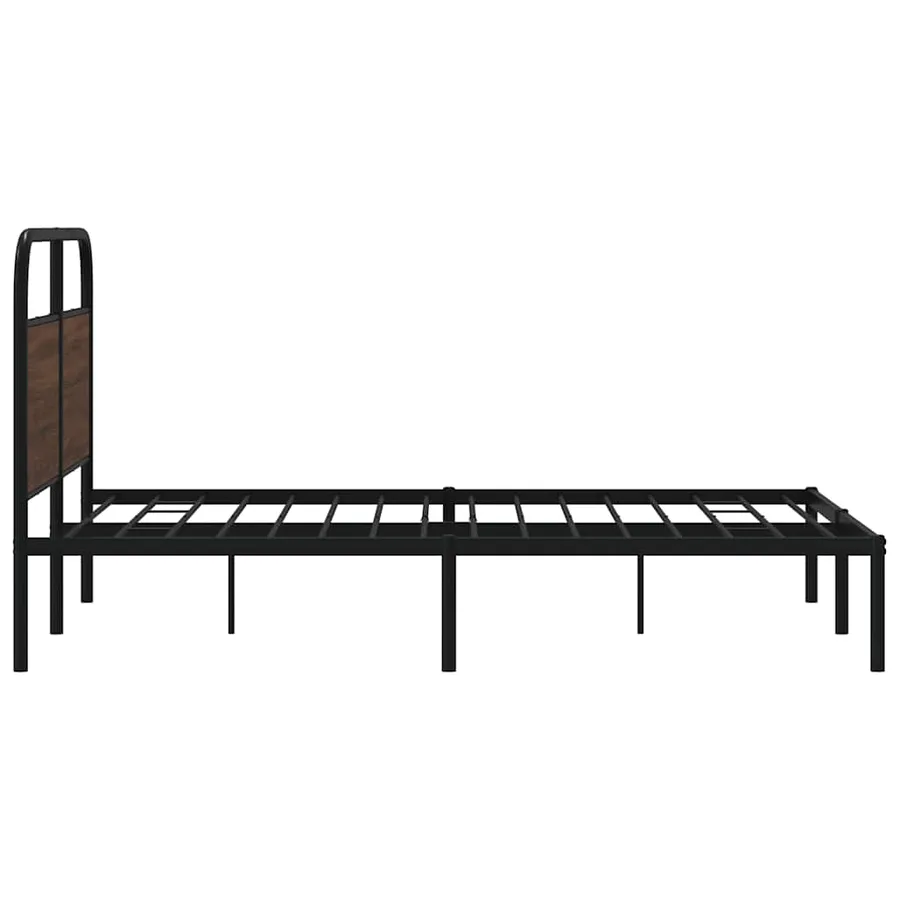 Cadre de lit sans matelas 160x200 cm chêne marron - 6