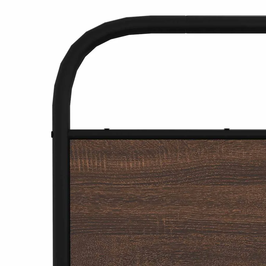 Cadre de lit sans matelas 160x200 cm chêne marron - 8