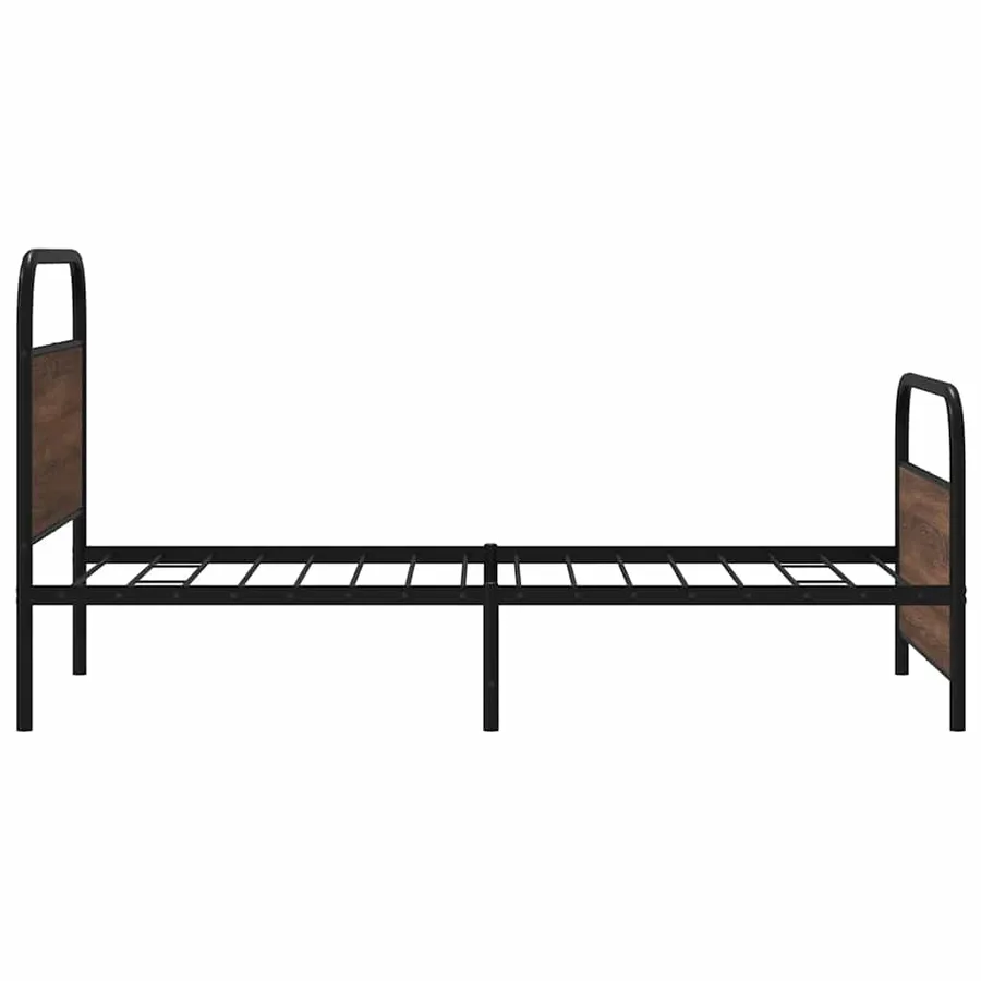 Cadre de lit sans matelas 100x190 cm chêne marron - 6