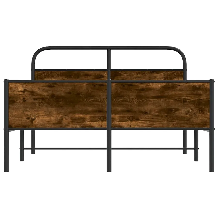 Cadre de lit sans matelas 140x190 cm chêne sonoma - 5