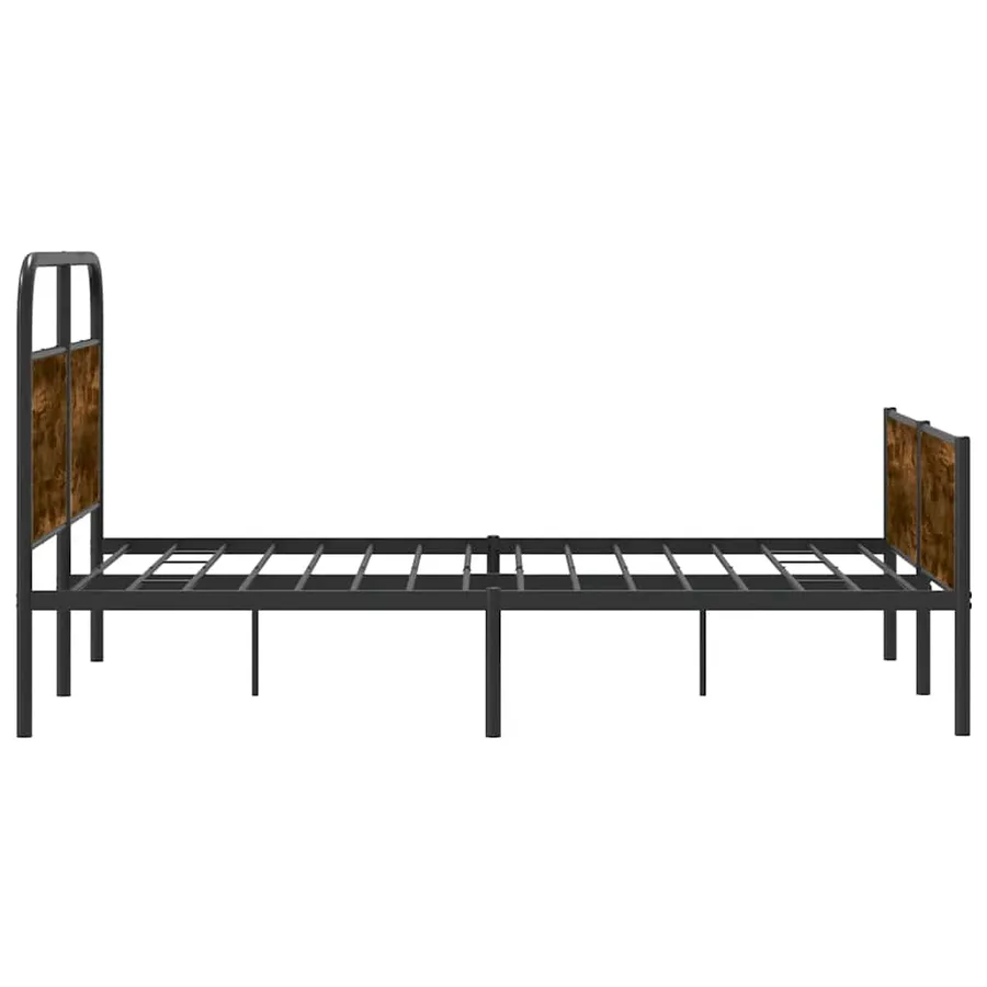 Cadre de lit sans matelas 140x190 cm chêne sonoma - 6