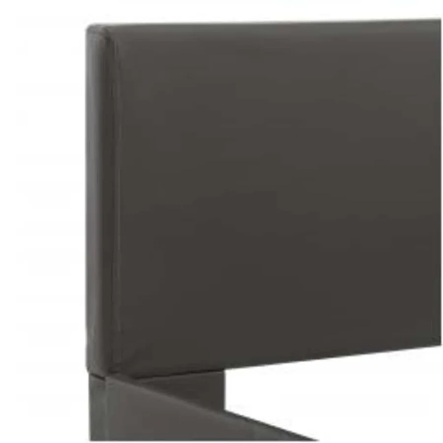 Cadre de lit avec LED sans matelas Gris Similicuir 100x200 cm - 6