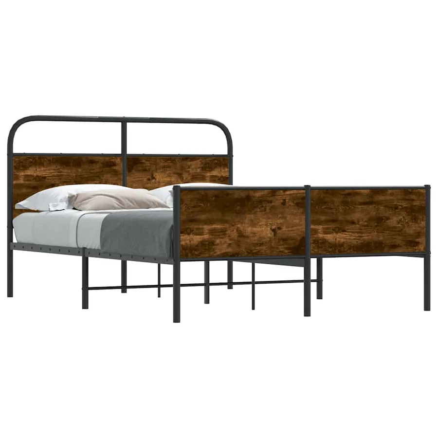 Cadre de lit sans matelas 120x200 cm chêne sonoma - 2