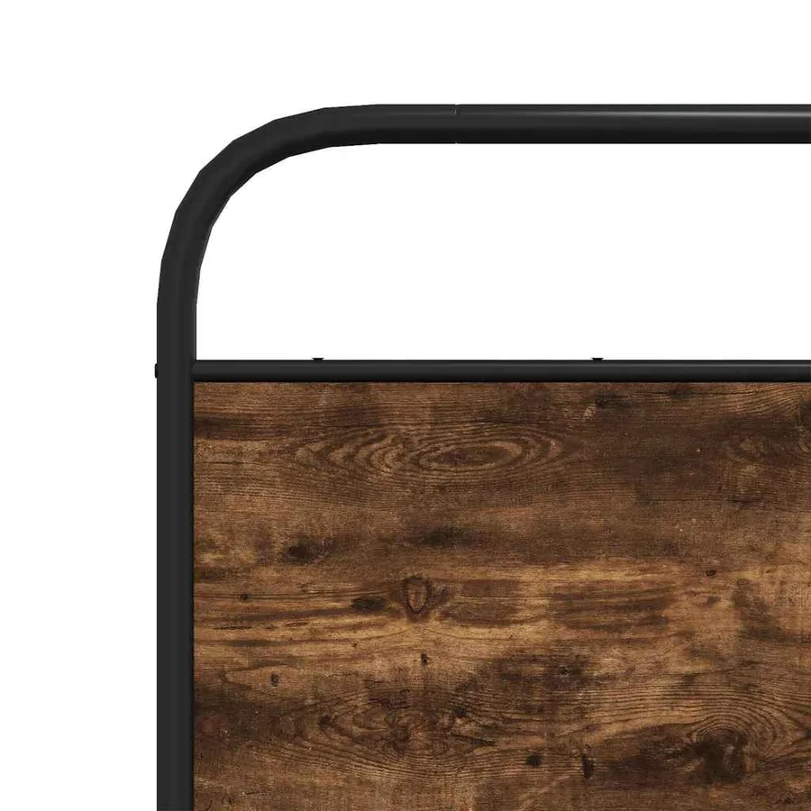 Cadre de lit sans matelas 120x190 cm chêne fumé bois ingénierie - 8