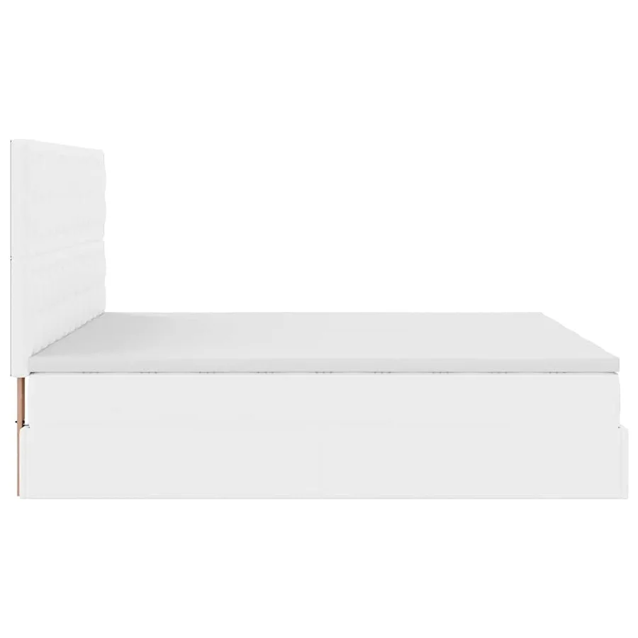 Lit ottoman avec matelas & LED blanc pur 180x200cm similicuir - 12