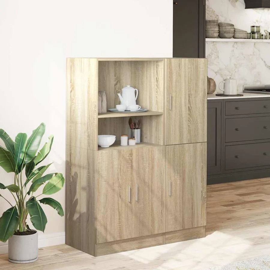 Ensemble d'armoires de cuisine 2 pcs chêne sonoma - 3