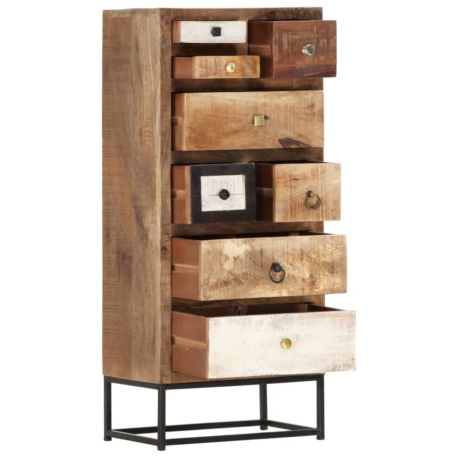 Armoire à tiroirs 45 x 30 x 105 cm Bois de récupération massif - 2