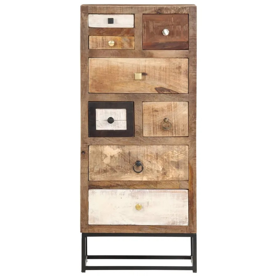 Armoire à tiroirs 45 x 30 x 105 cm Bois de récupération massif - 3