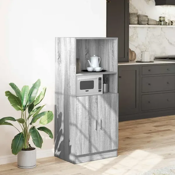 Armoire de cuisine sonoma gris 57x41,5x131,5 cm bois ingénierie