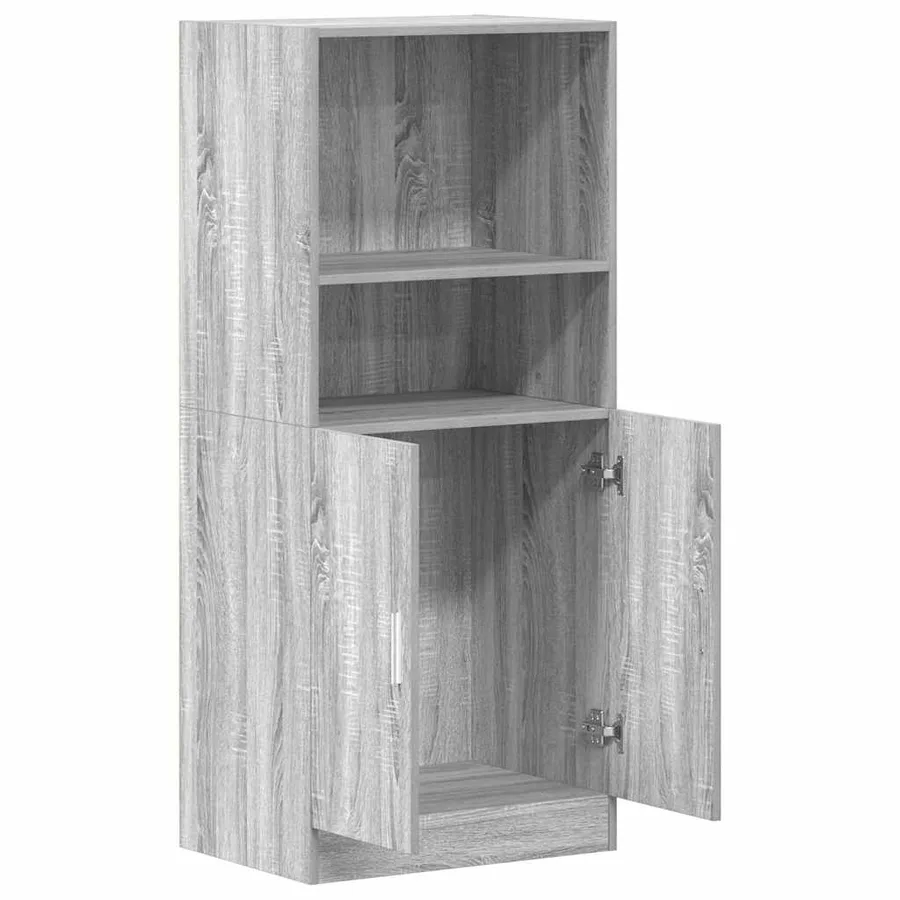 Armoire de cuisine sonoma gris 57x41,5x131,5 cm bois ingénierie - 5