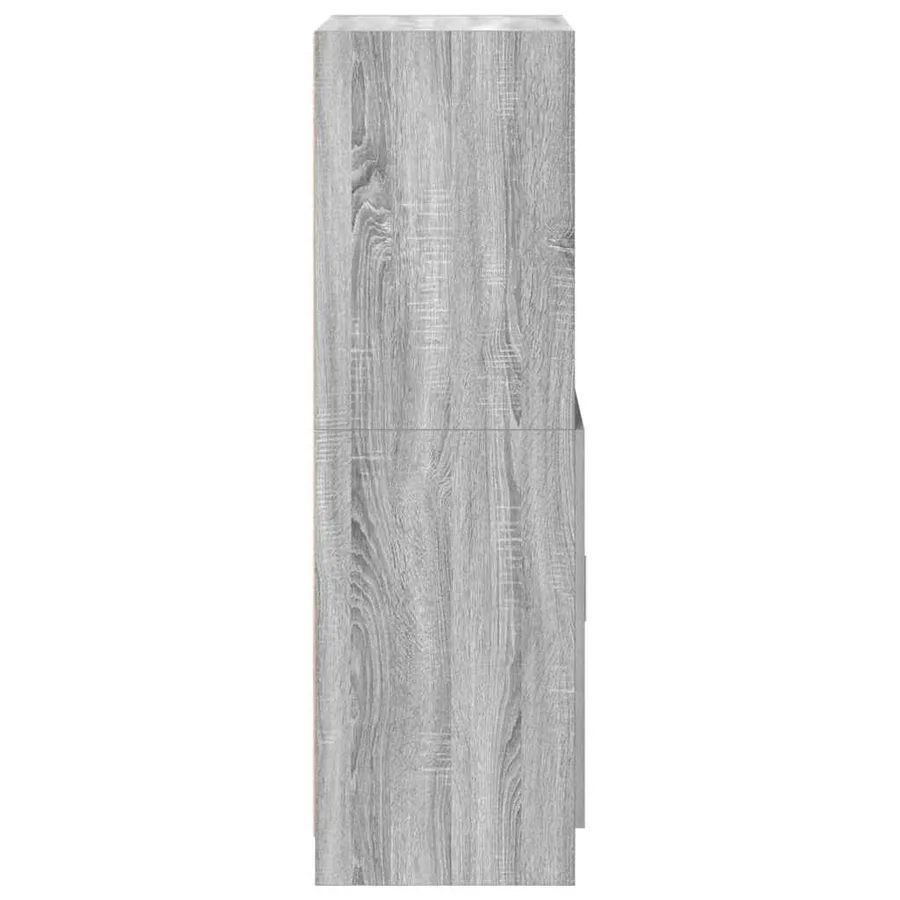 Armoire de cuisine sonoma gris 57x41,5x131,5 cm bois ingénierie - 6