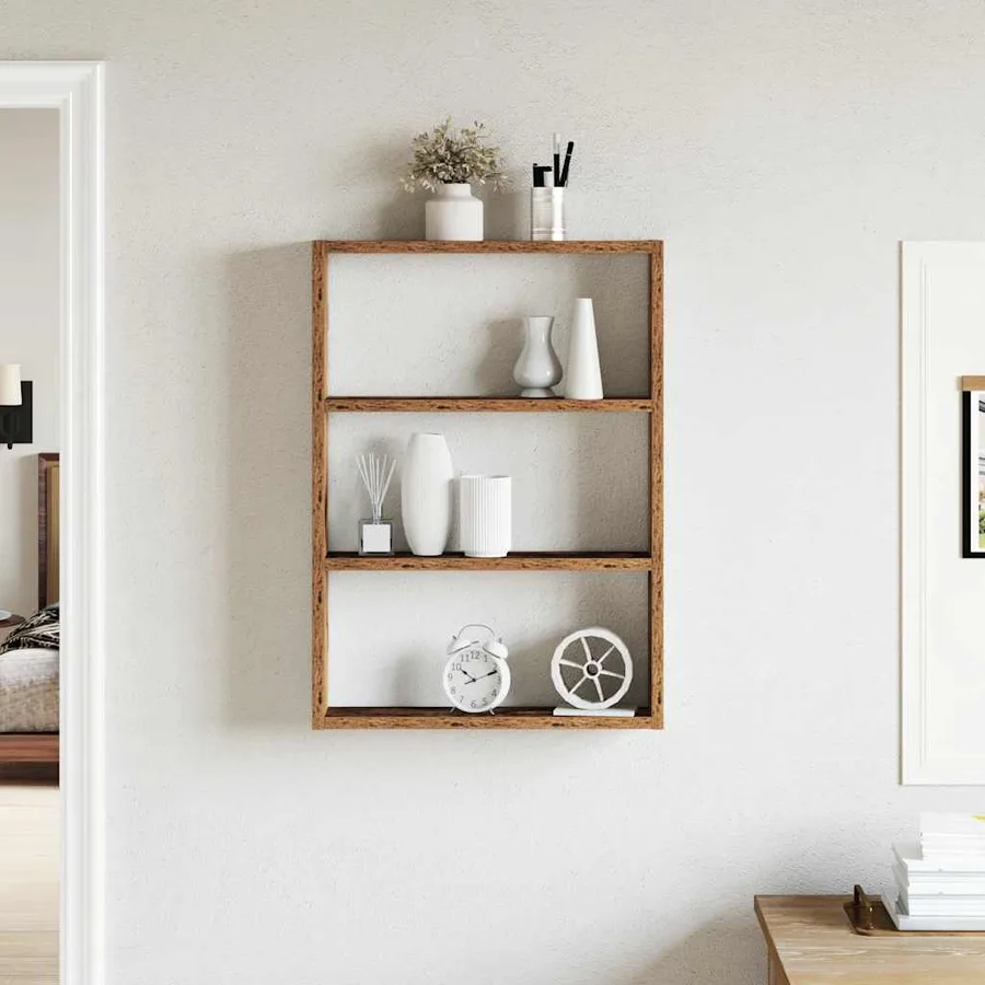 Étagère murale vieux bois 43x9x60 cm bois d'ingénierie - 3