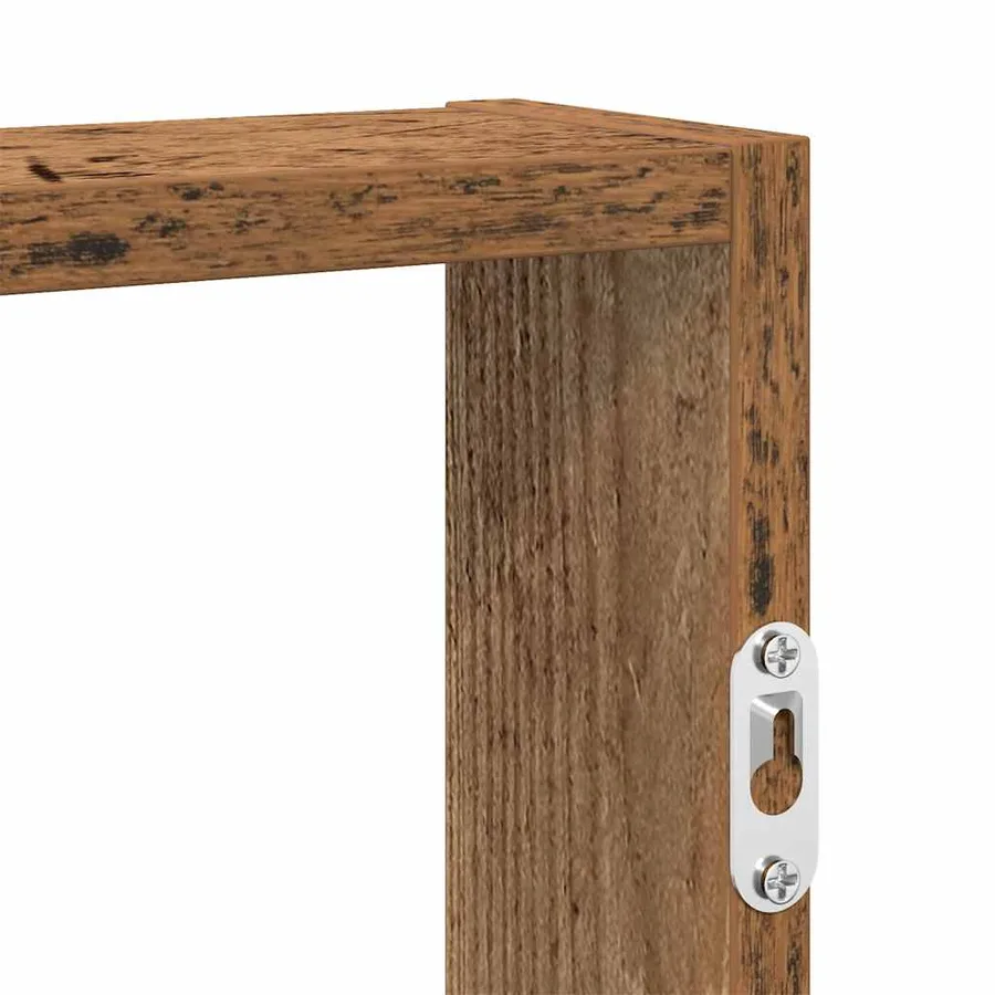 Étagère murale vieux bois 43x9x60 cm bois d'ingénierie - 7