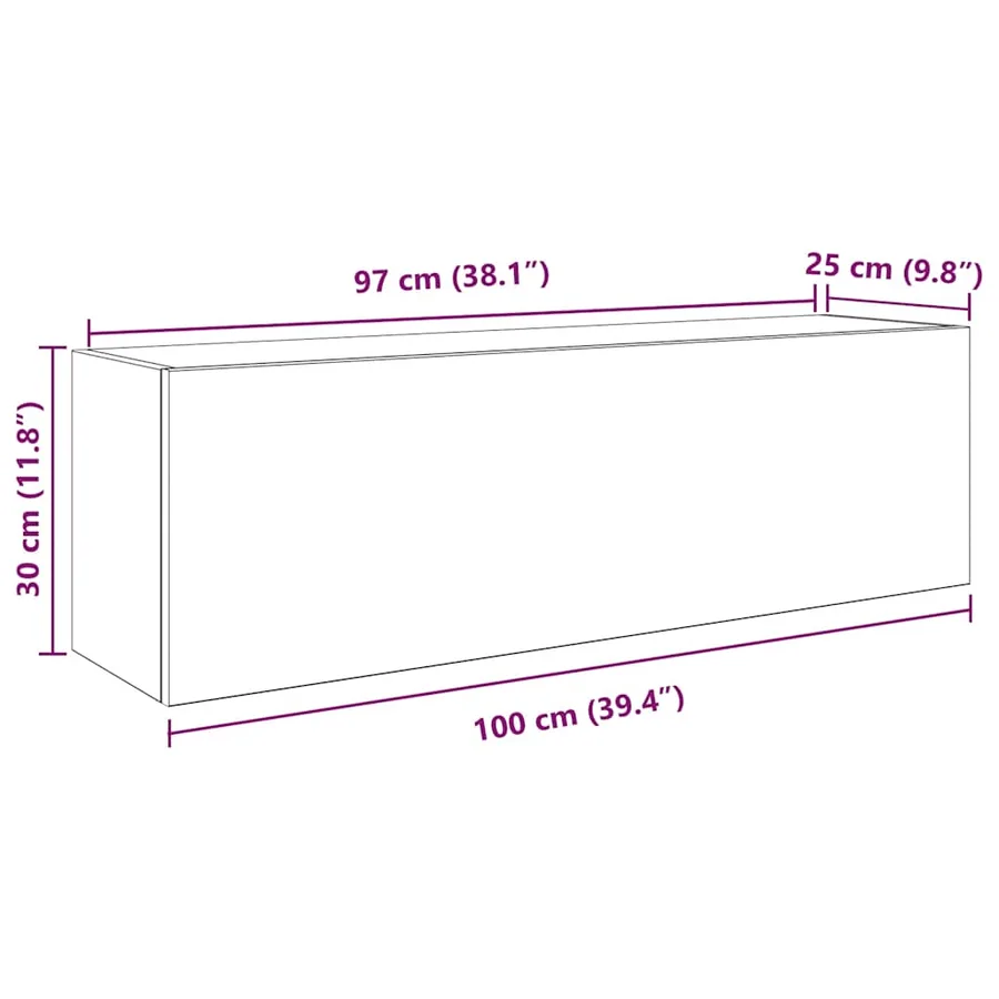 Armoire murale de bain blanc 100x25x30 cm bois d'ingénierie - 12