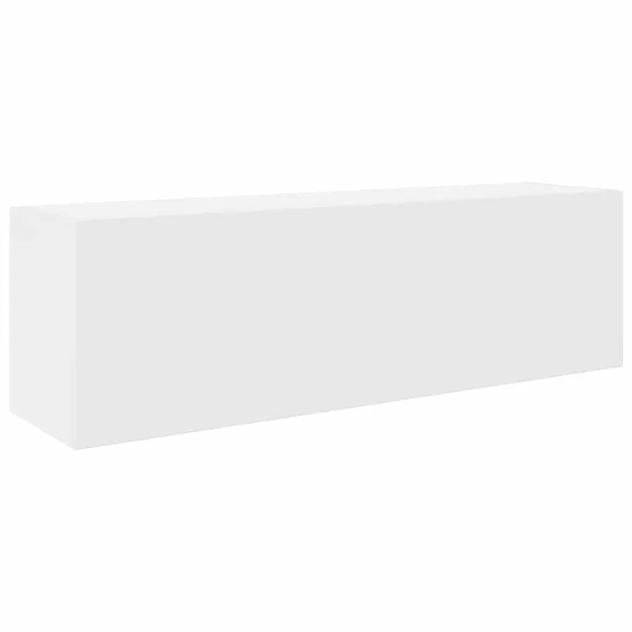 Armoire murale de bain blanc 100x25x30 cm bois d'ingénierie - 2