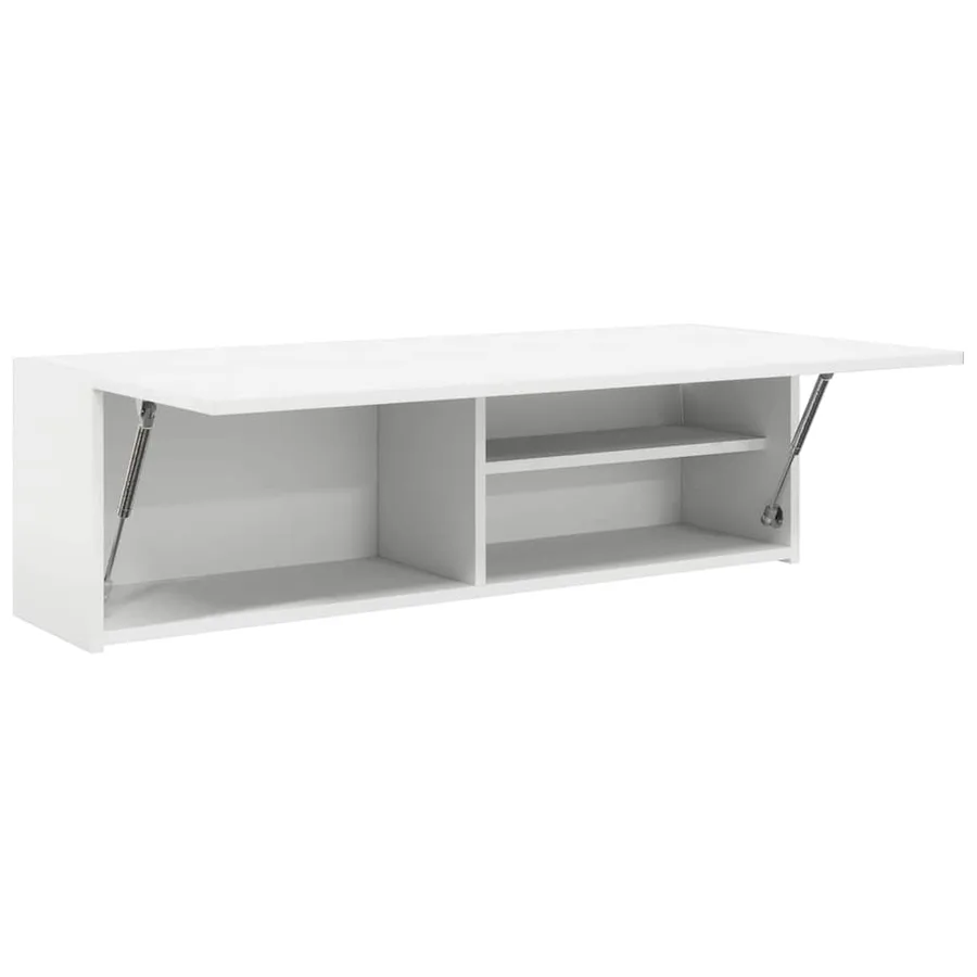 Armoire murale de bain blanc 100x25x30 cm bois d'ingénierie - 6