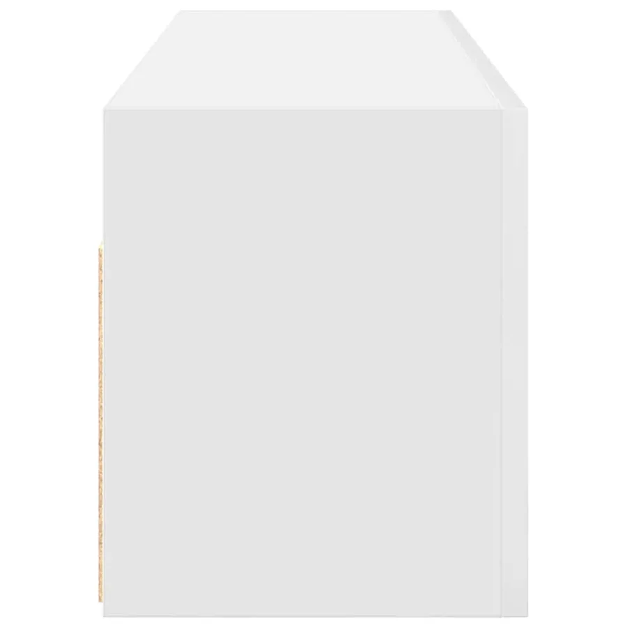 Armoire murale de bain blanc 100x25x30 cm bois d'ingénierie - 7