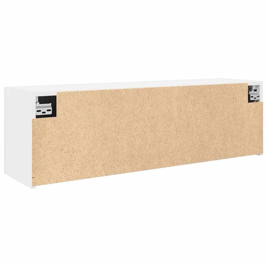 Armoire murale de bain blanc 100x25x30 cm bois d'ingénierie - 8