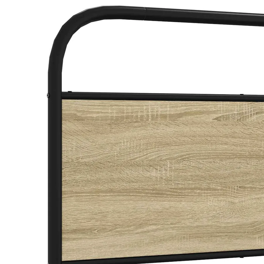 Cadre de lit sans matelas 100x200 cm chêne sonoma - 8