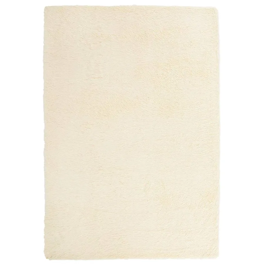 Tapis Shaggy à poils longs NAVARRA crème 200x290 cm polyester - 2