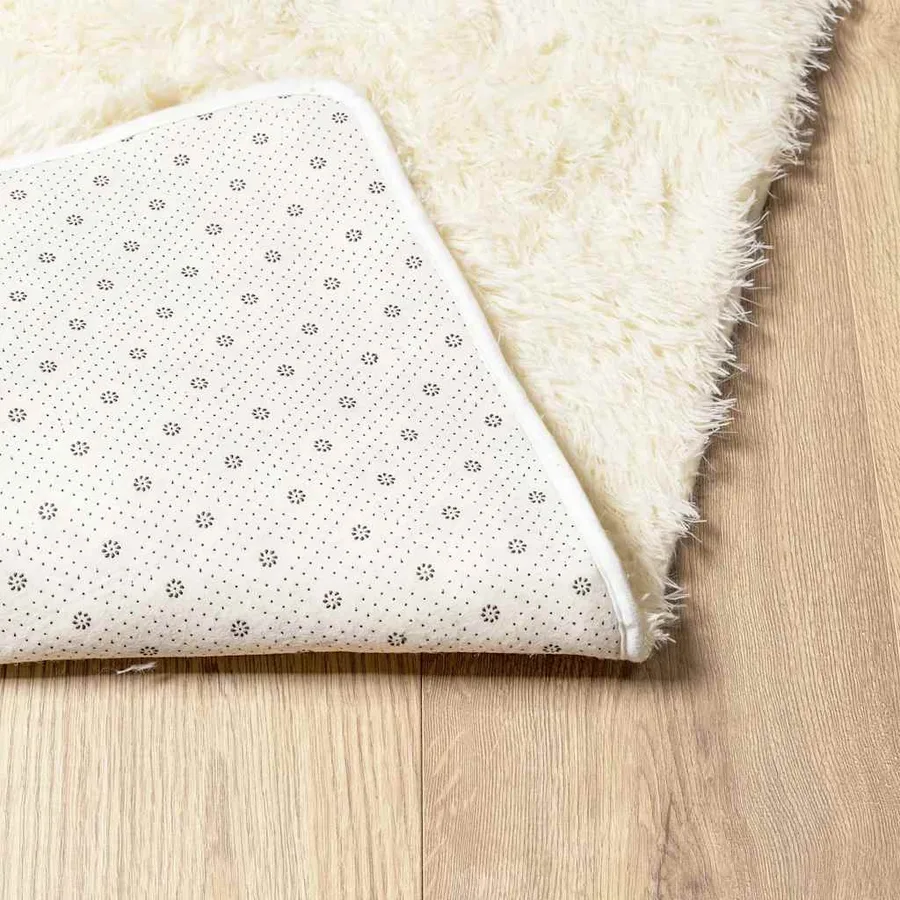 Tapis Shaggy à poils longs NAVARRA crème 200x290 cm polyester - 6