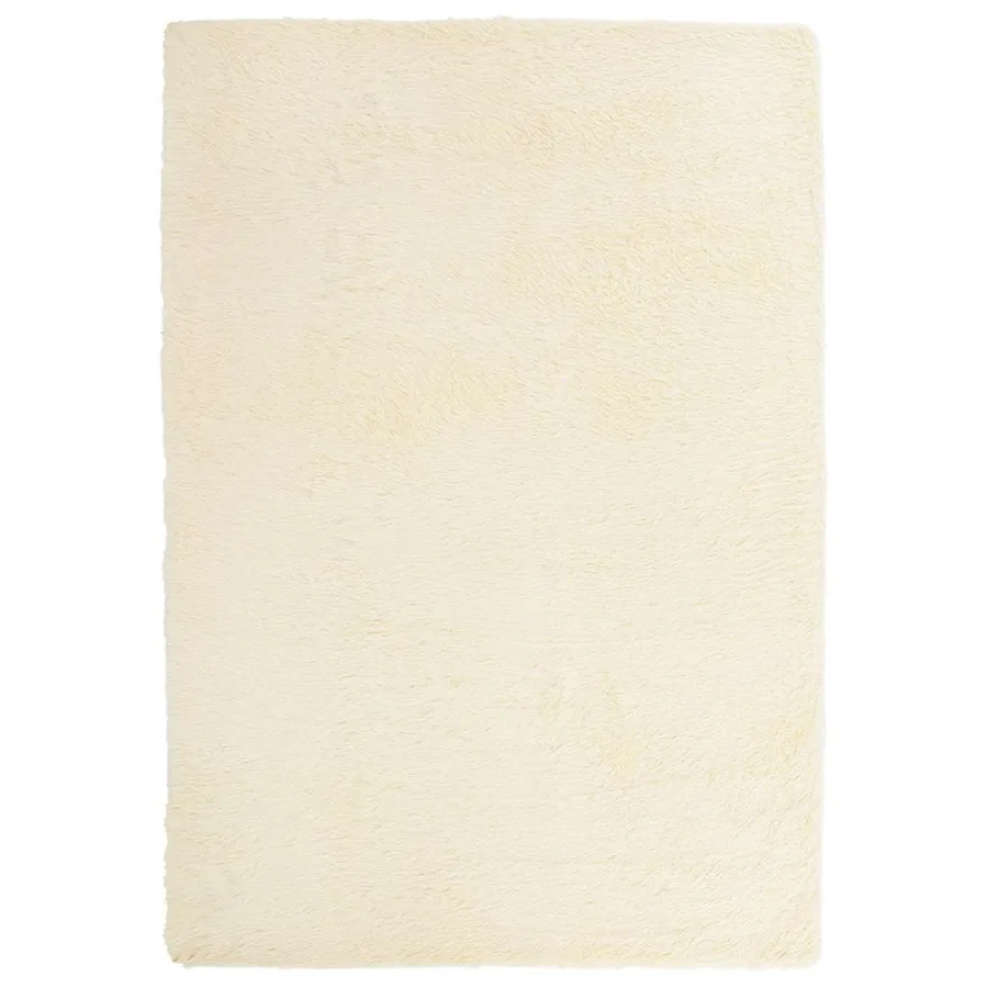 Tapis Shaggy à poils longs NAVARRA crème 160x230 cm polyester - 2