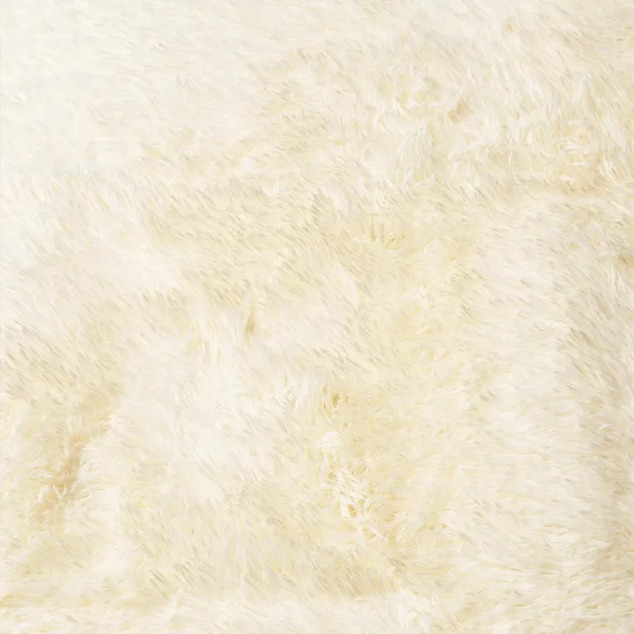 Tapis Shaggy à poils longs NAVARRA crème 160x230 cm polyester - 9