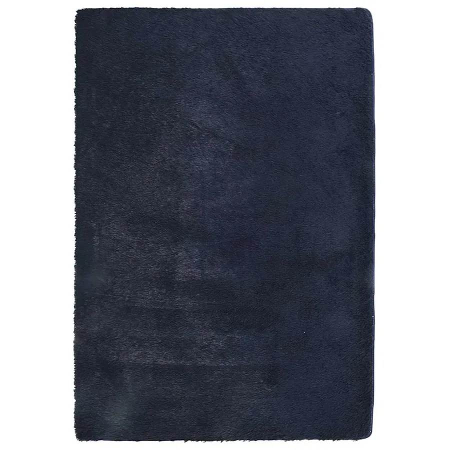 Tapis shaggy à poils longs NAVARRA bleu marine 200x290 cm - 2