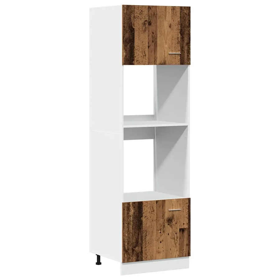 Ensemble de 7 meubles de cuisine "Lyon" en bois d'ingénierie vieilli - 9