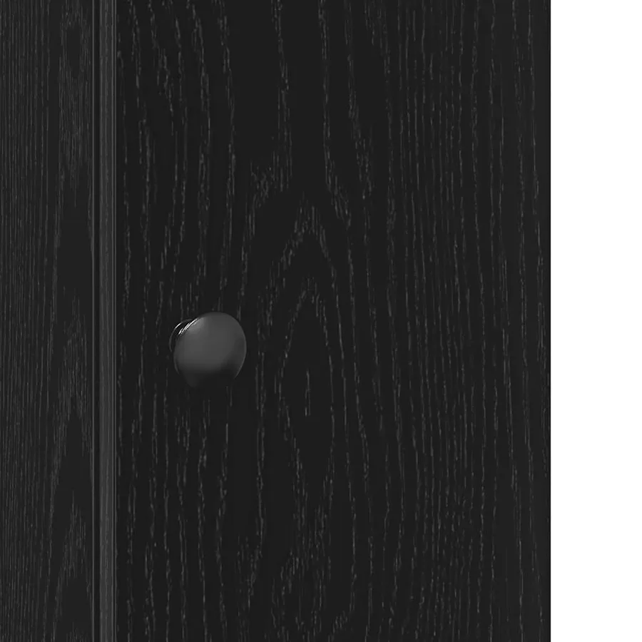 Meuble de salle de bain avec porte-rouleau noir 20,5x22x72 cm - 9