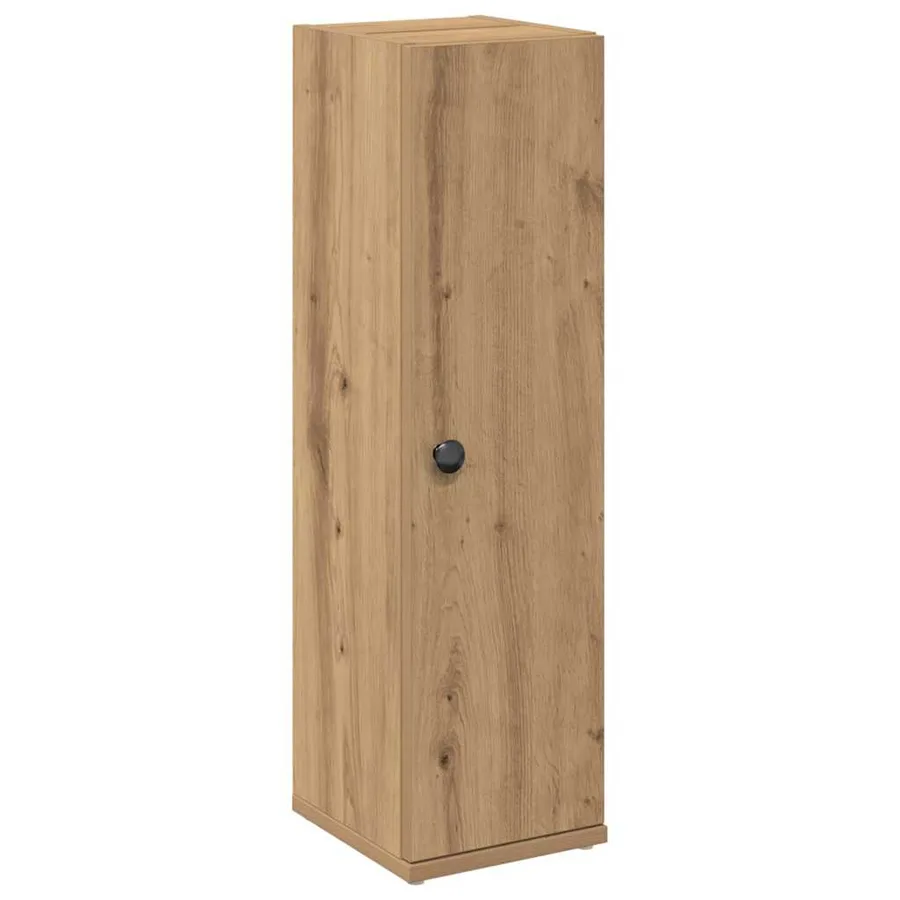 Meuble de salle de bain avec porte-rouleau chêne artisanal - 2