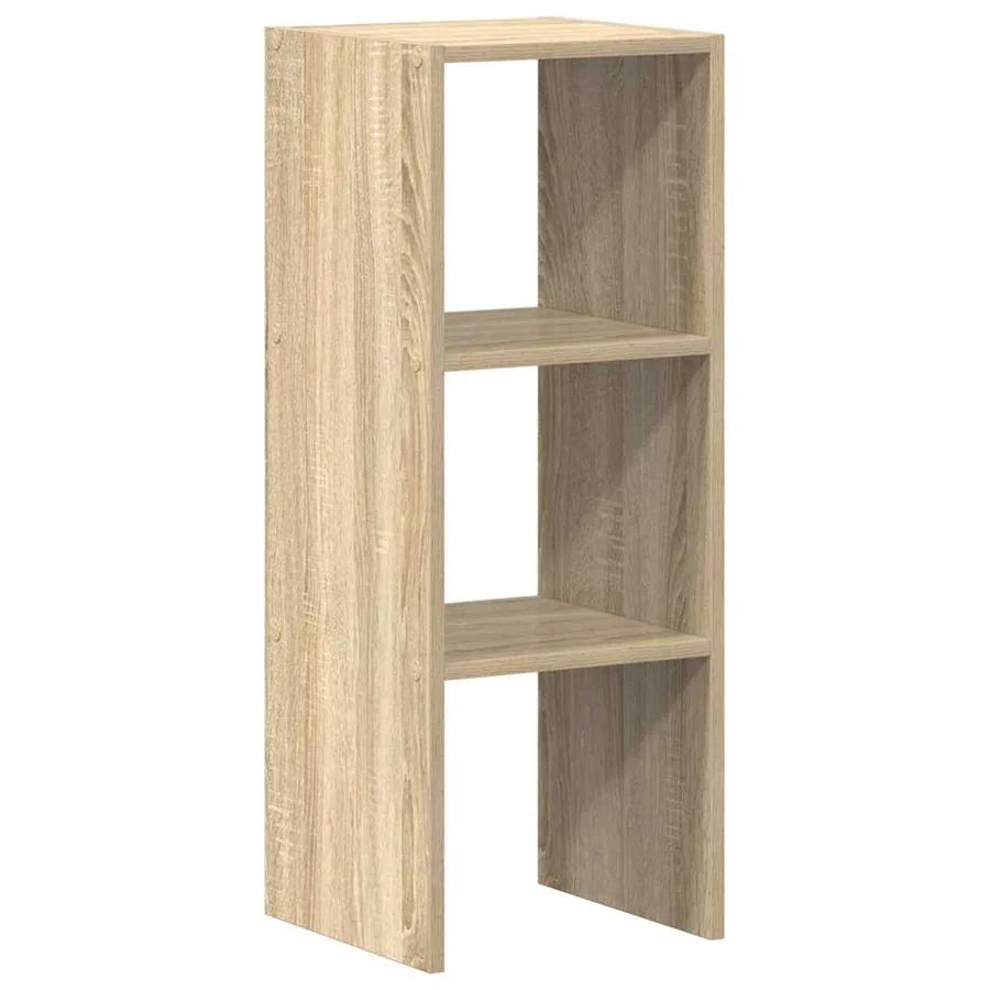 Bibliothèque empilable chêne sonoma 30x30x80 cm bois ingénierie - 2