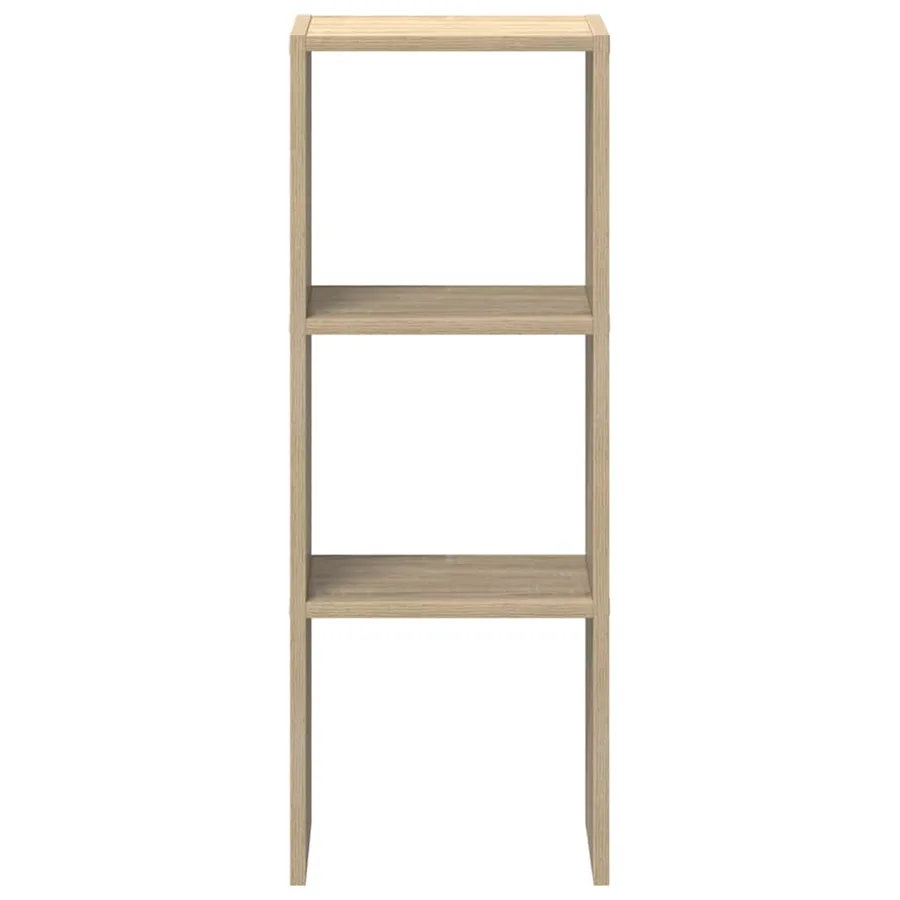 Bibliothèque empilable chêne sonoma 30x30x80 cm bois ingénierie - 4