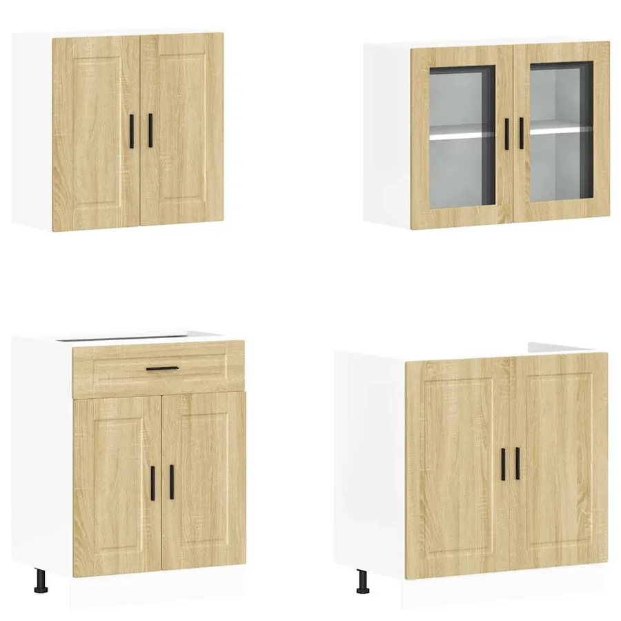 Ensemble de 4 meubles de cuisine "Porto" en chêne Sonoma - 4