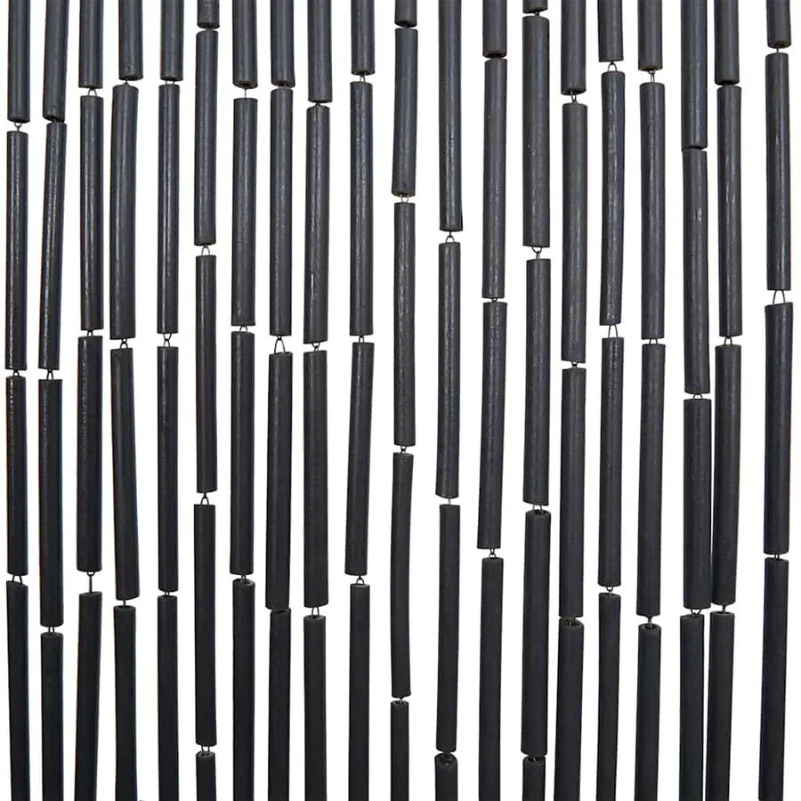 Rideau anti-insectes gris foncé 100x200 cm bambou - 6